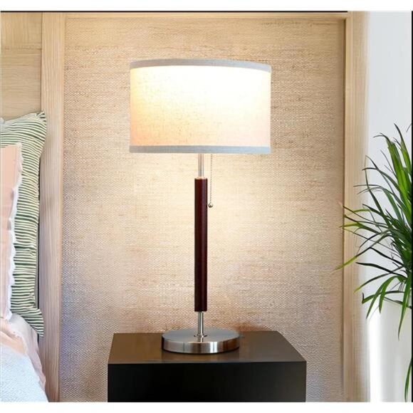 Brightech Carter LED Bedside Lamp - Compact Table & Desk Reading Lamp - Picture 2 of 8